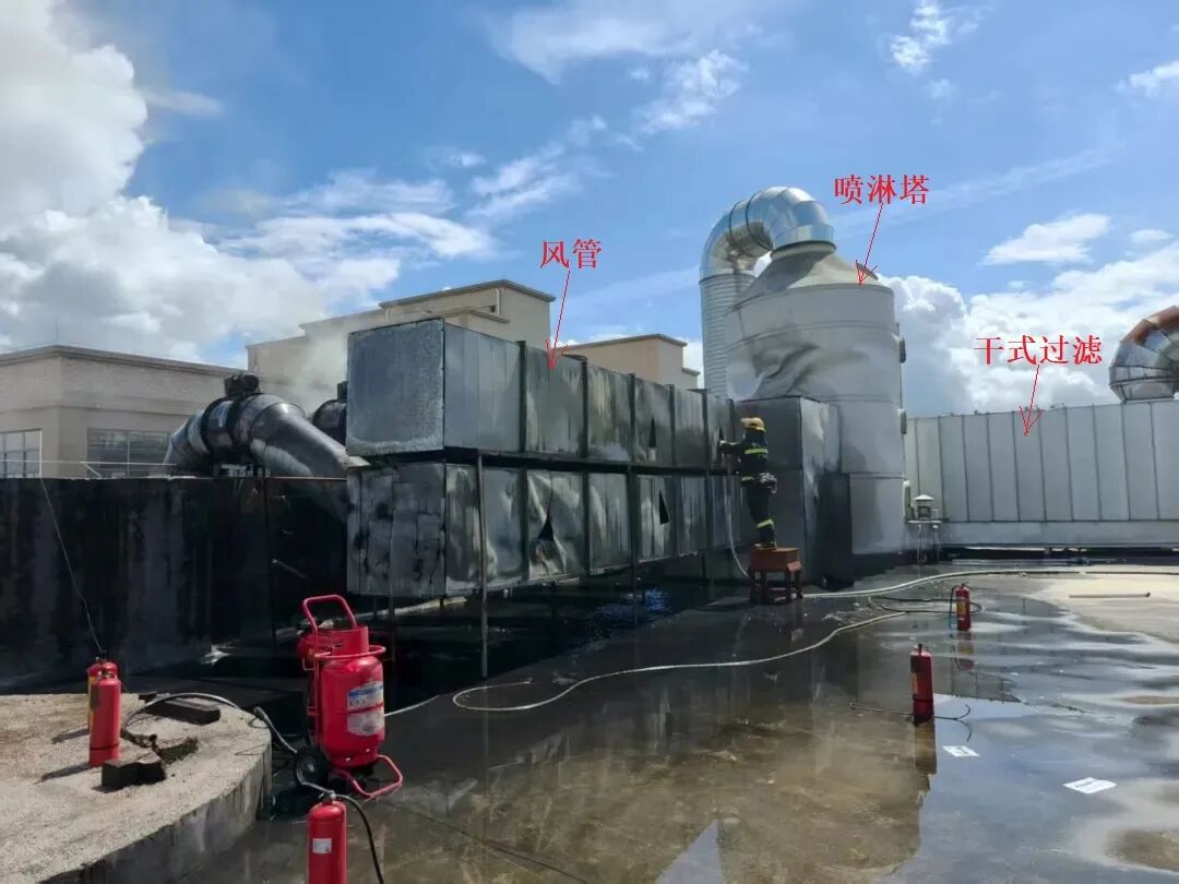 家具廠發生火災原因可能不是噴淋塔